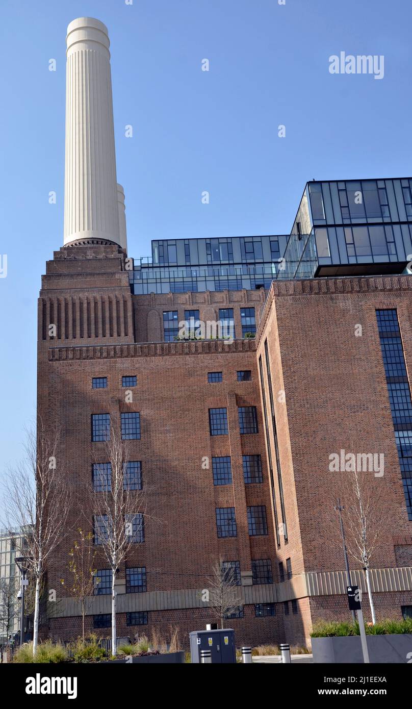 The redeveloped Battersea Power Station in Battersea, South London. Stock Photo