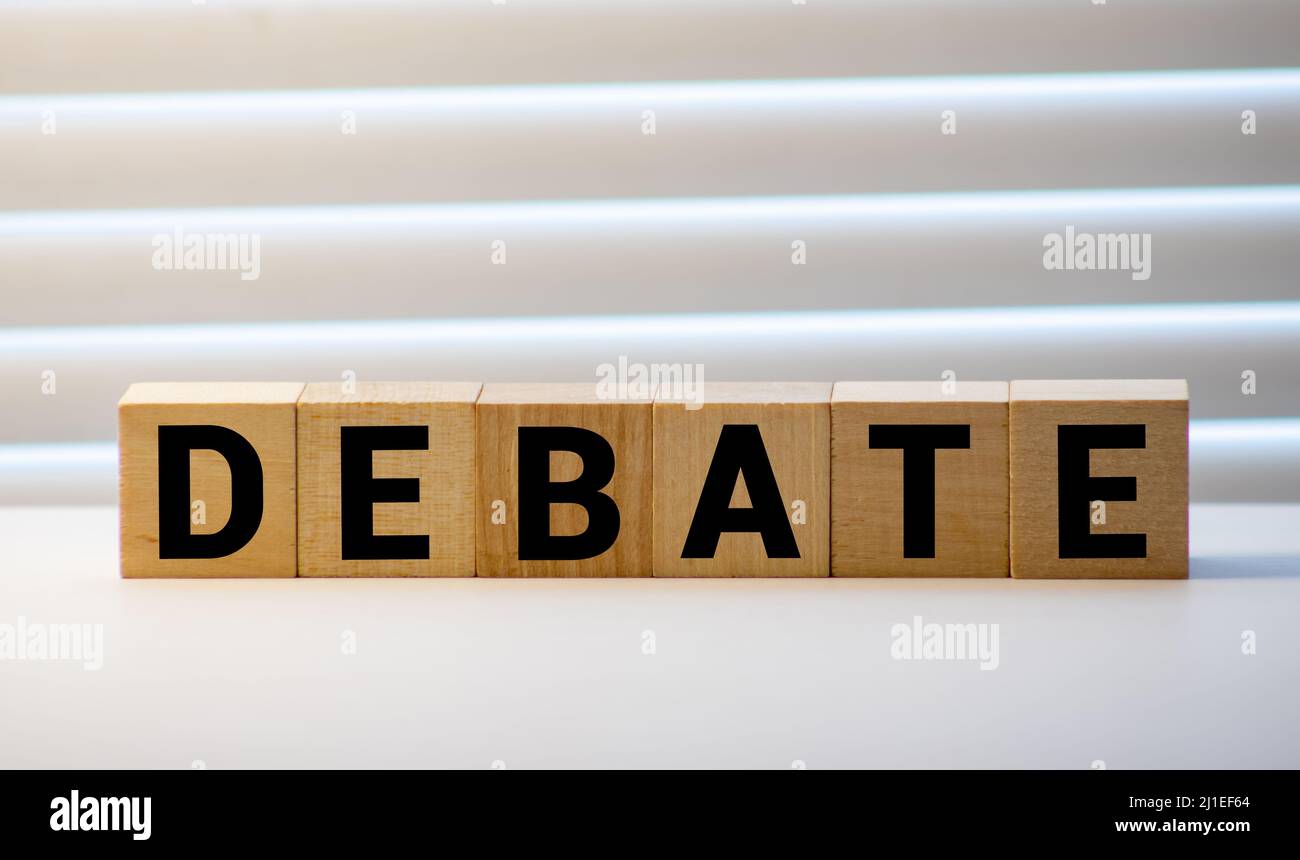 Debate text hi-res stock photography and images - Alamy