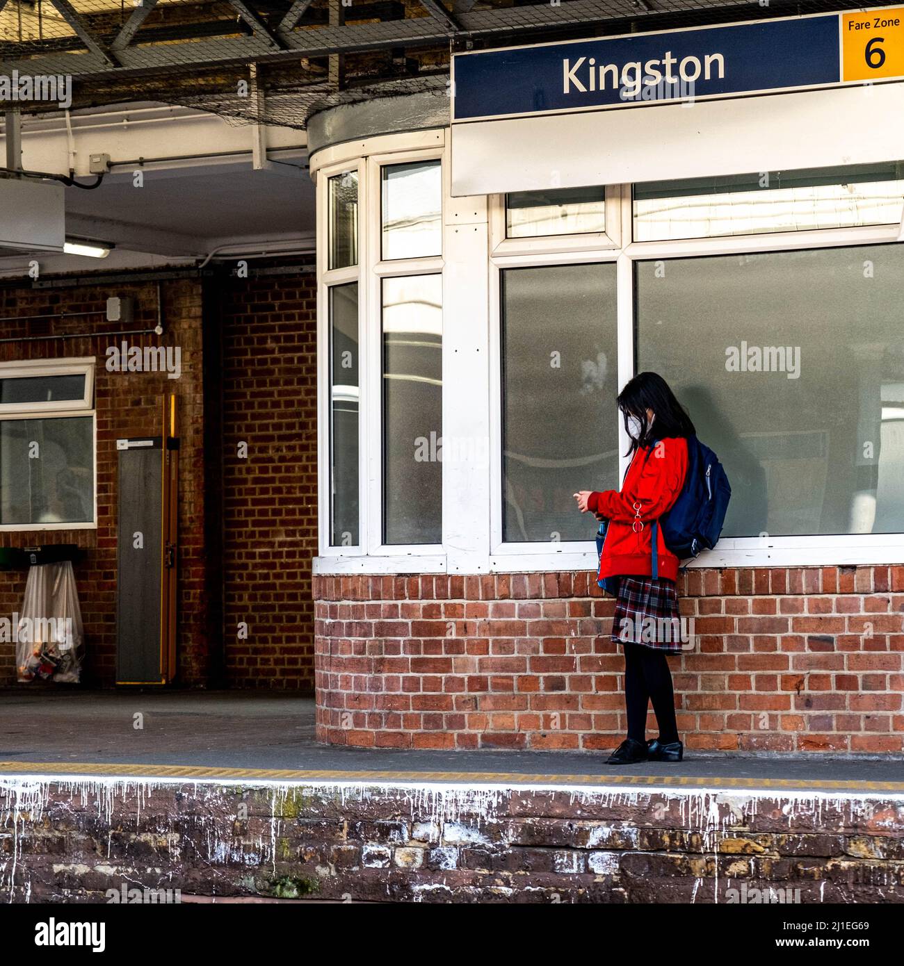 KingstonUponThames, Kingston London UK, March 23 2022, Young Woman Or
