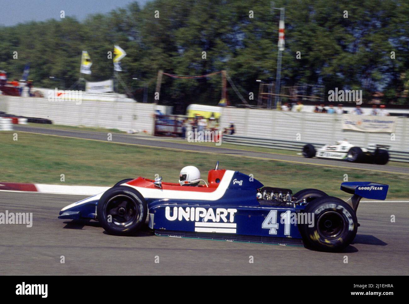 Geoff Lees (GBR) Ensign MN180 Ford Cosworth Unipart Racing Team Stock ...