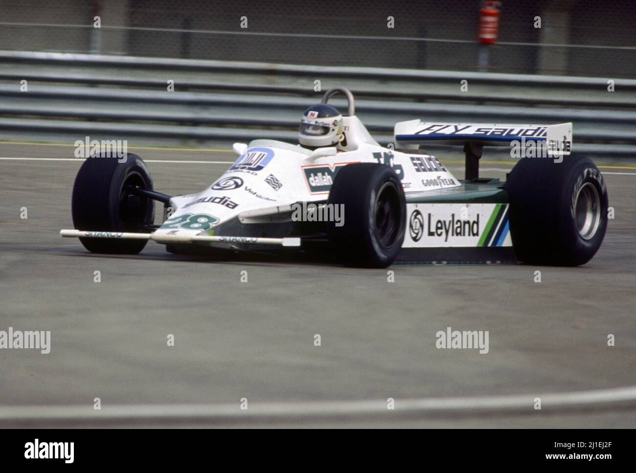 Carlos Reutemann (ARG) Williams FW07 Ford Cosworth Albilab Williams Racing Team 3rd position Stock Photo