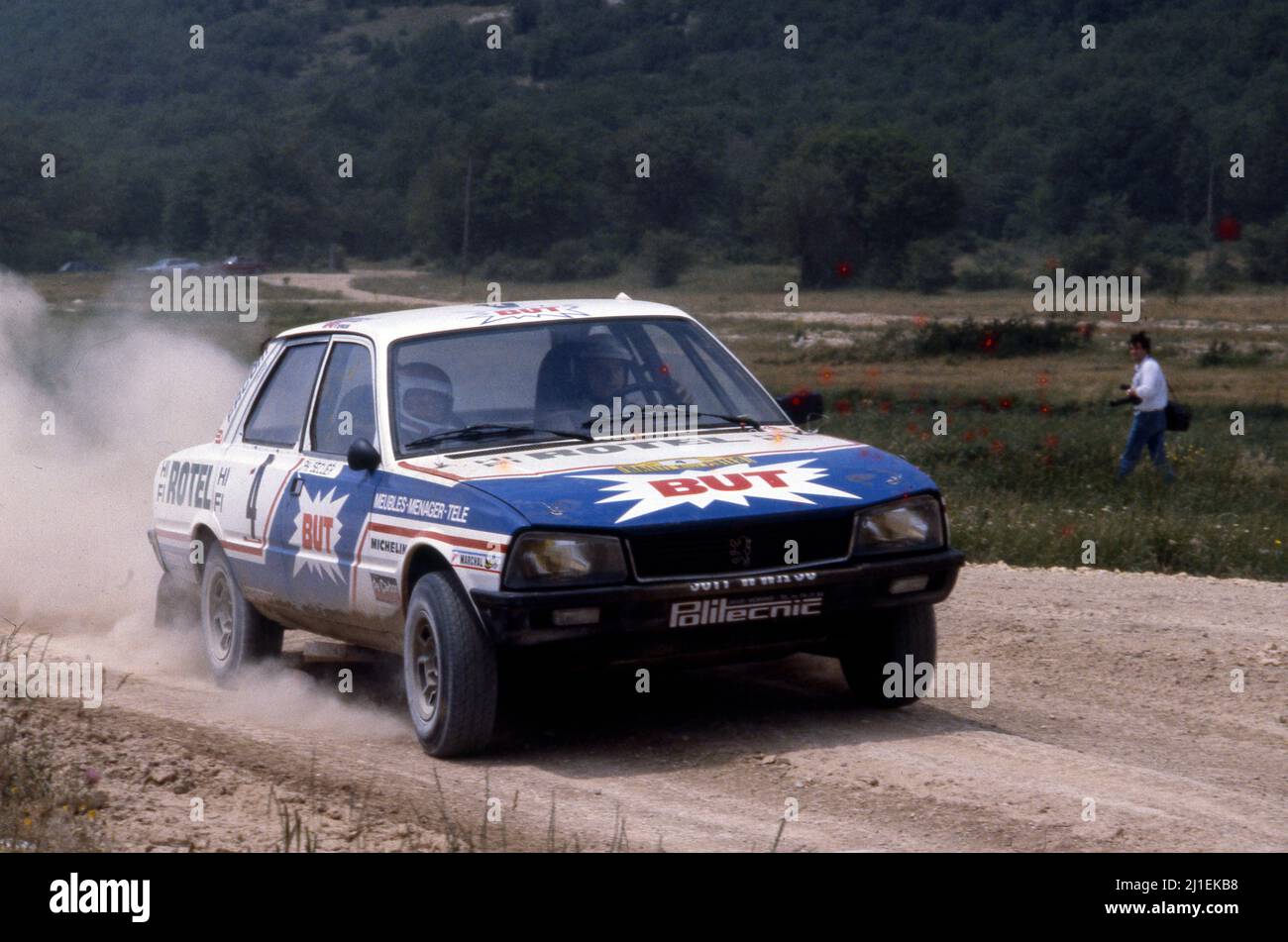 Jean Pierre Beltoise (FRA) Philippe Seclier (FRA) Peugeot 505 Ti Gr4 Stock Photo