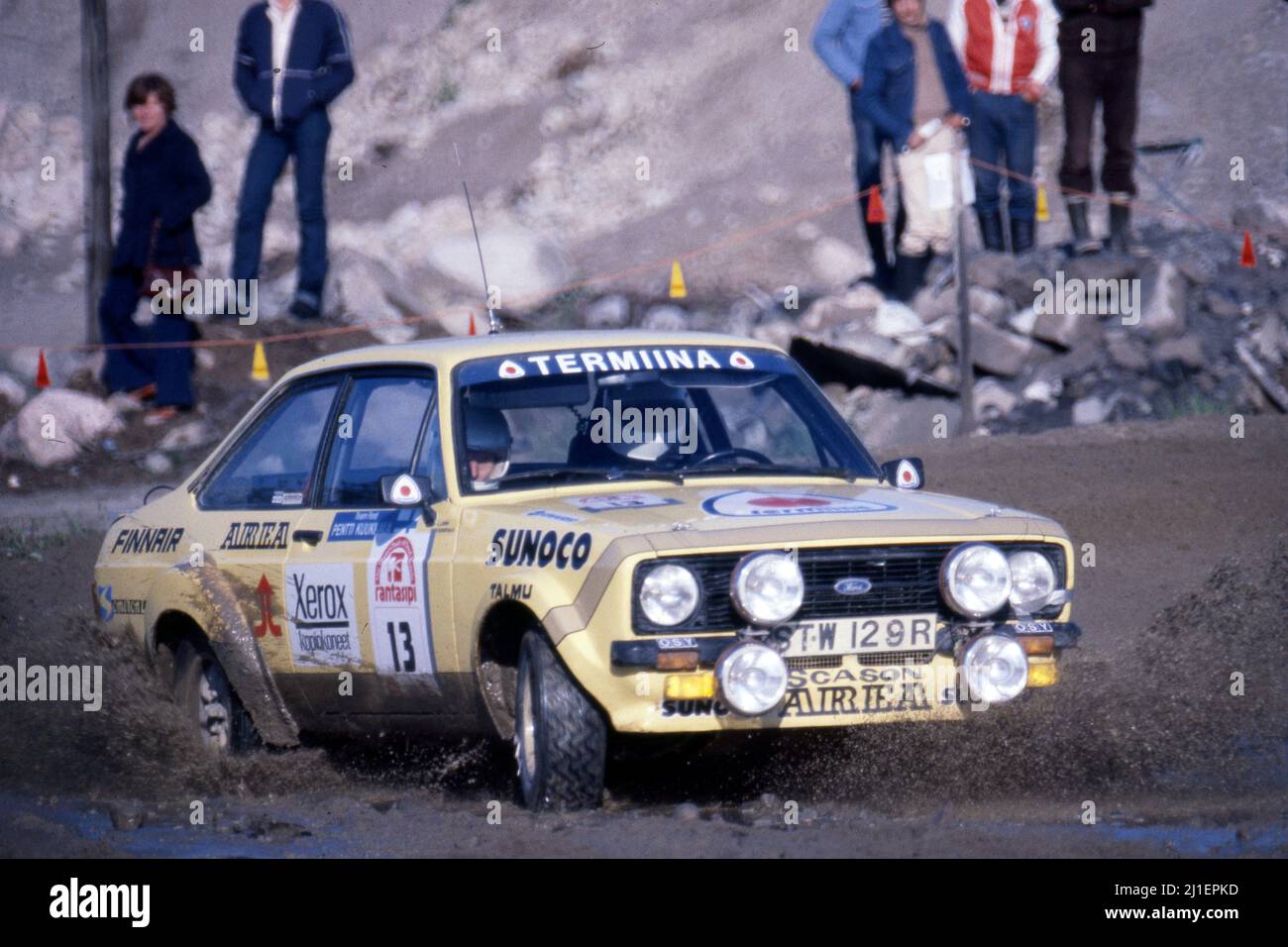 Lasse Lampi FIN Pentti Kuukkala FIN Ford Escort RS Gr4 Stock Photo 