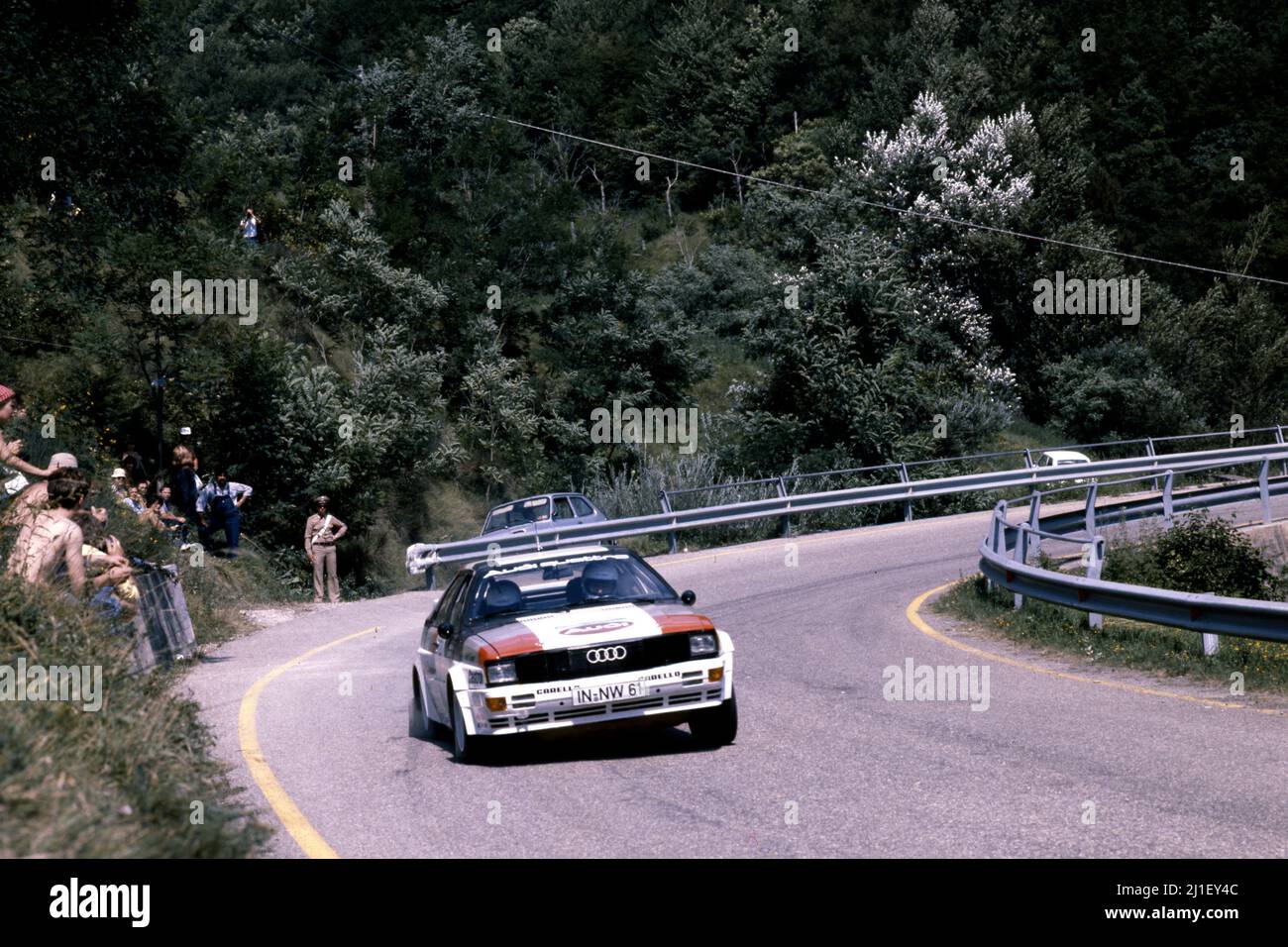 Michele Cinotto (ITA) Emilio Radaelli (ITA) Audi Quattro Gr4 Audi Sport Stock Photo