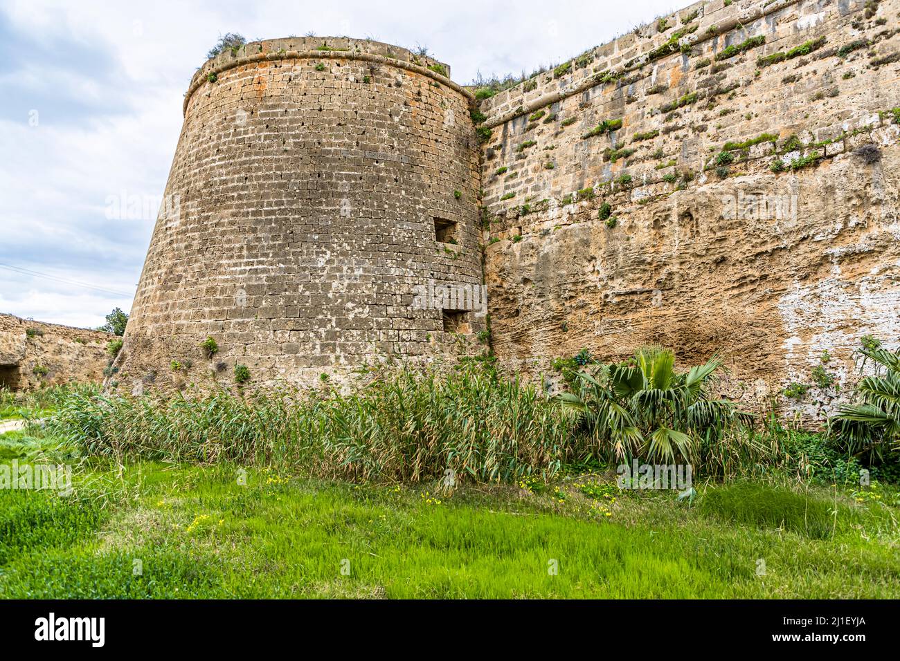 Famagusta city wall. Gazimağusa, Turkish Republic of Northern Cyprus (TRNC) Stock Photo