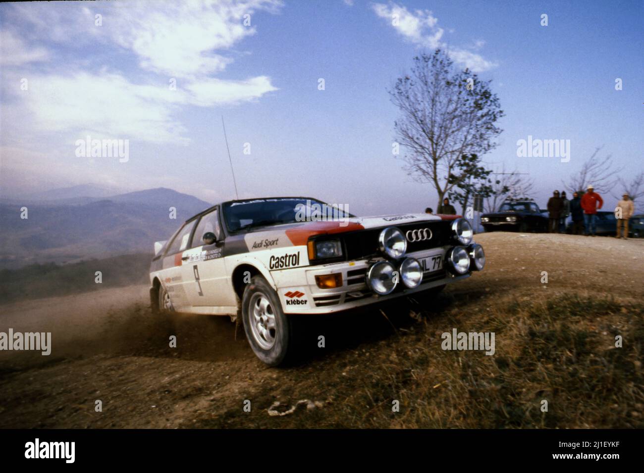 Michele Cinotto (ITA) Emilio Radaelli (ITA) Audi Quattro Gr4 Audi Sport Stock Photo