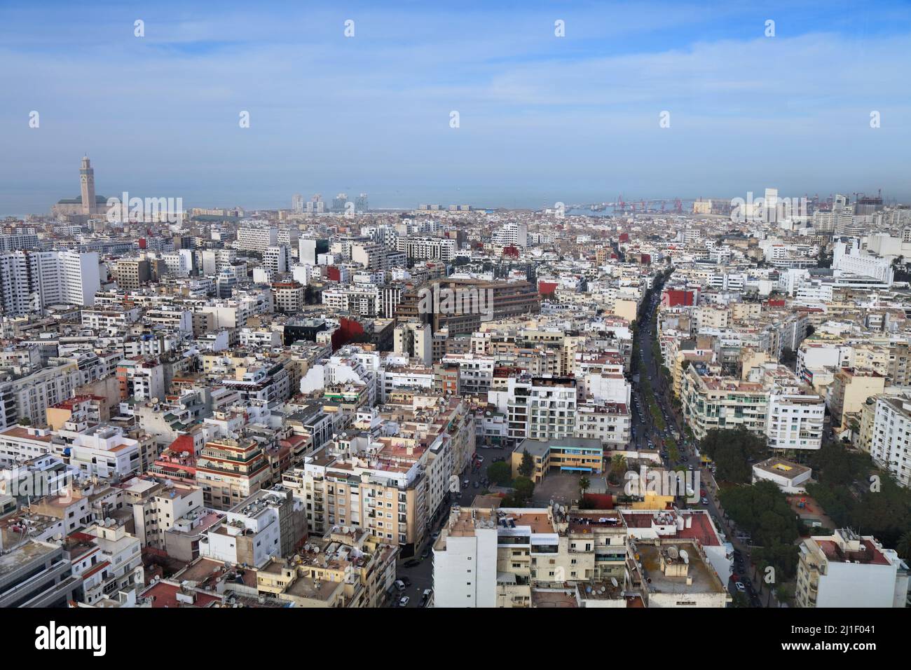 Casablanca, biggest city in Morocco. Cityscape of downtown Casablanca Stock Photo Alamy