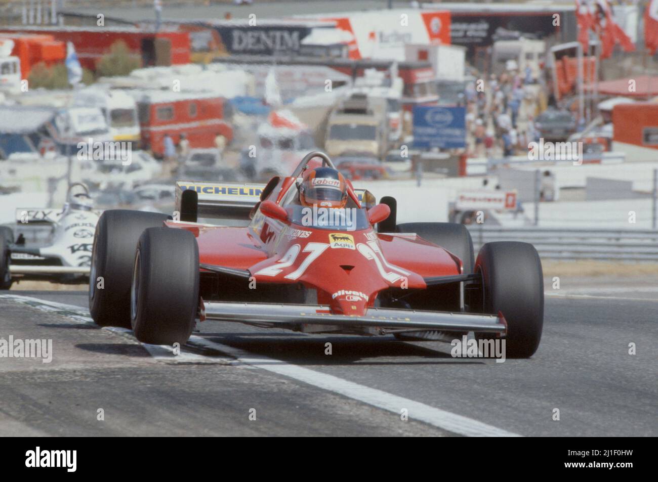 Gilles Villeneuve Qualifying the Ferrari in the US GP at Watkins Glen 1978 - a photo on