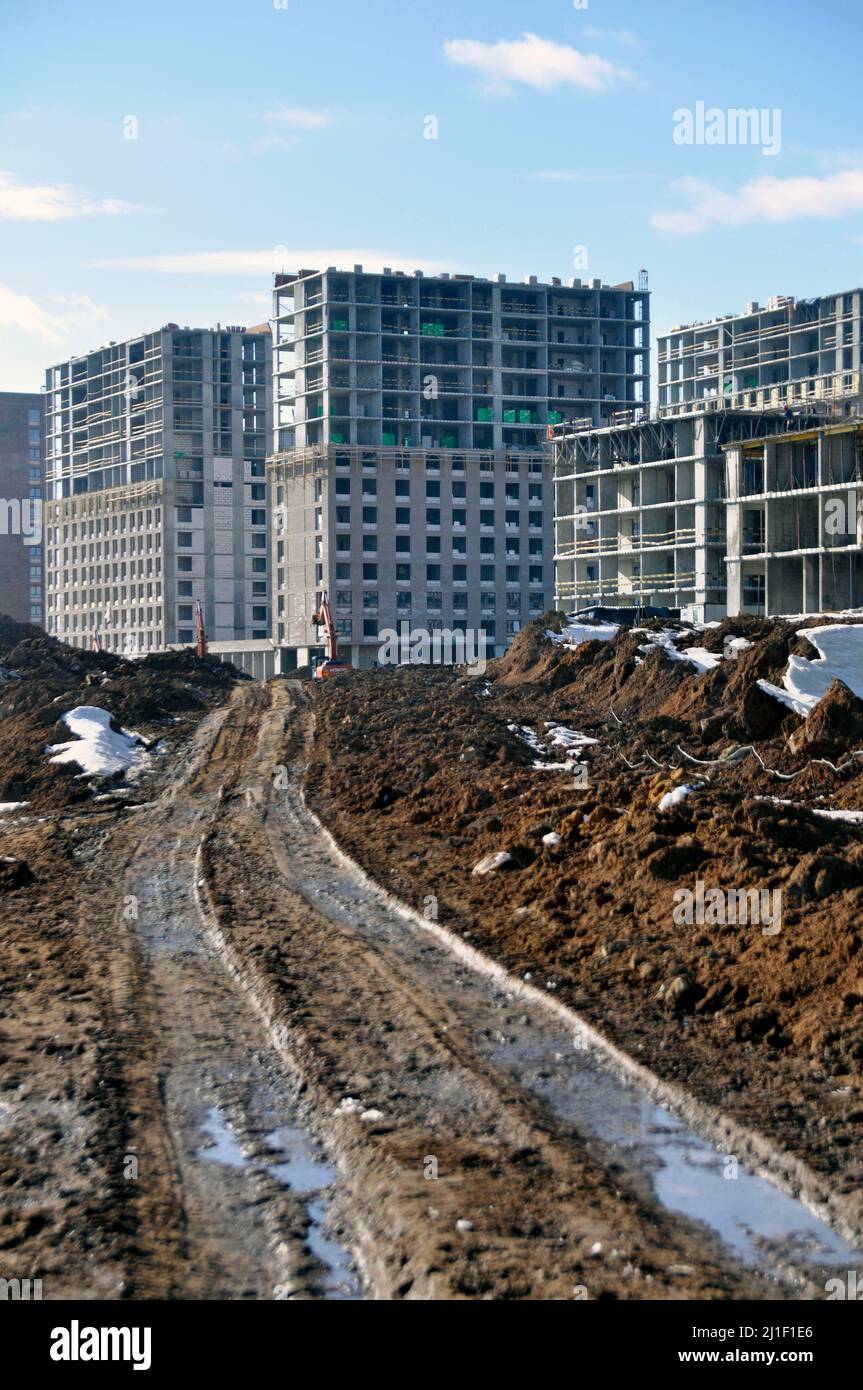 Access road to new development hi-res stock photography and images - Alamy