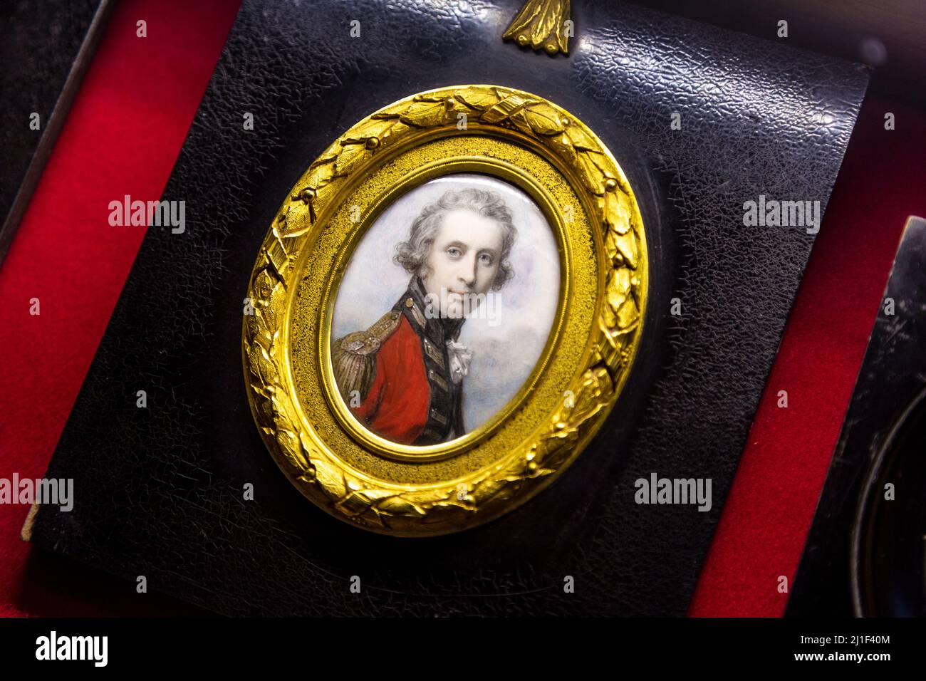 Portrait of William Earle Bulwer at Knebworth House, Hertfordshire, UK Stock Photo