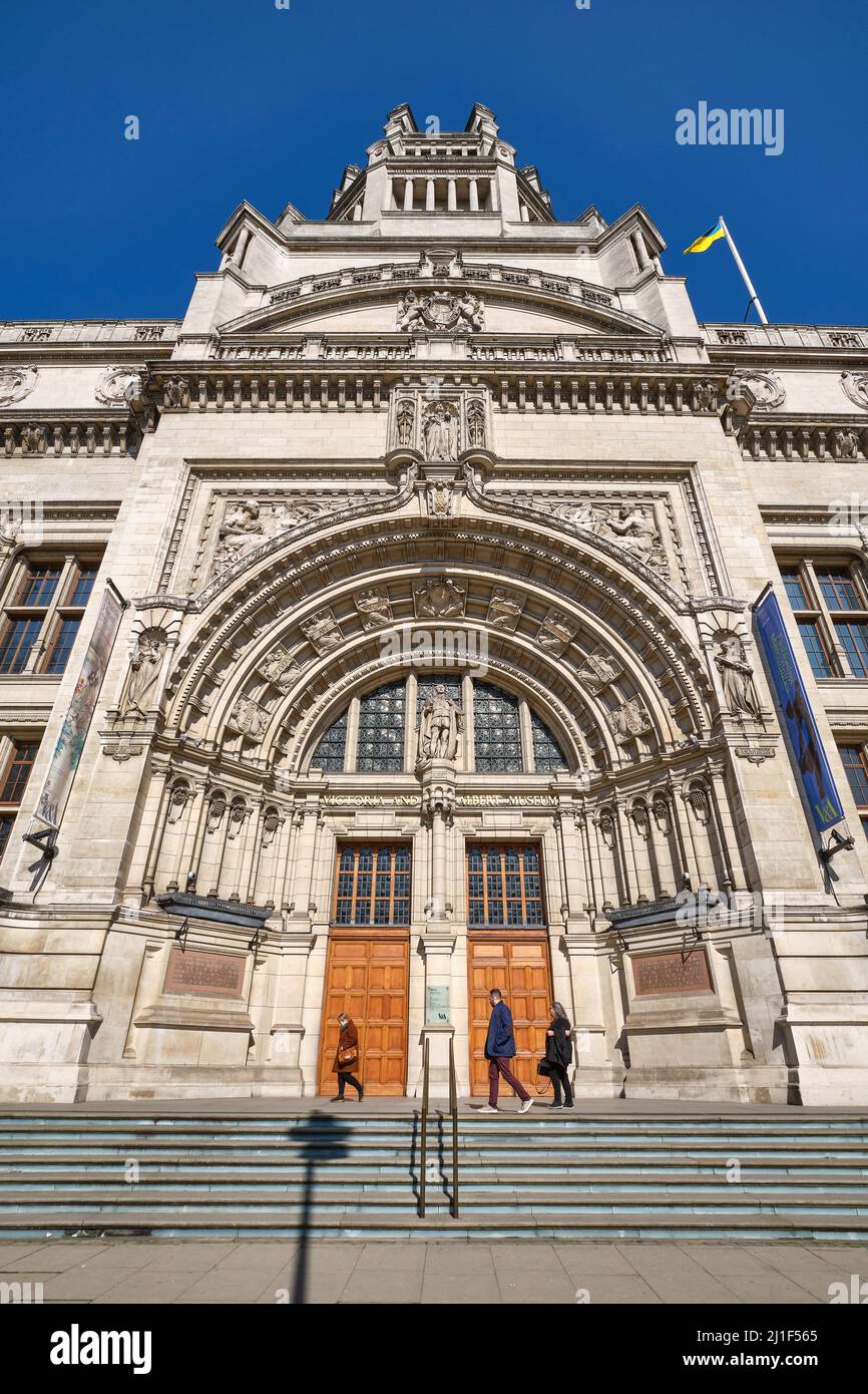The Grand Entrance of the V&A Stock Photo