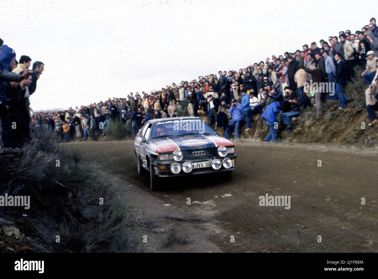 Michele Mouton (FRA) Fabrizia Pons (ITA) Audi Quattro Gr4 Audi Sport Stock Photo