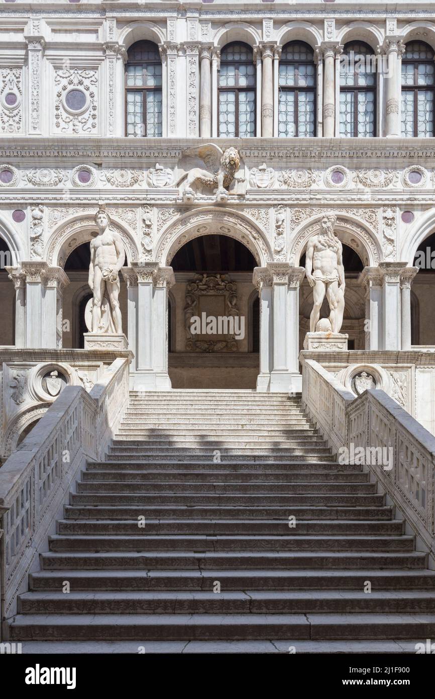 The giant's staircase in the Doge's palace, Venice, Italy Stock Photo