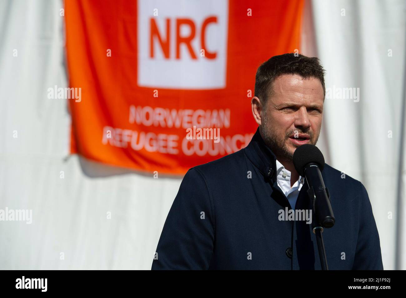 Warsaw, Warsaw, Poland. 25th Mar, 2022. Warsaw's Mayor RAFAL