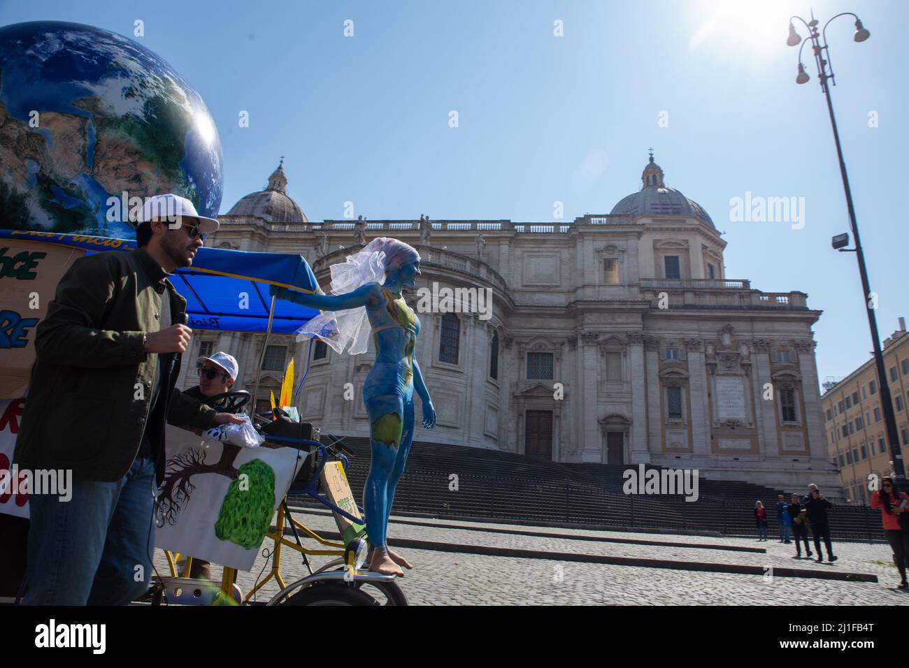 Rome, Italy. 25th Mar, 2022. Demonstration organized in Rome by FridaysForFuture movement for Global Climate Strike (Credit Image: © Matteo Nardone/Pacific Press via ZUMA Press Wire) Stock Photo
