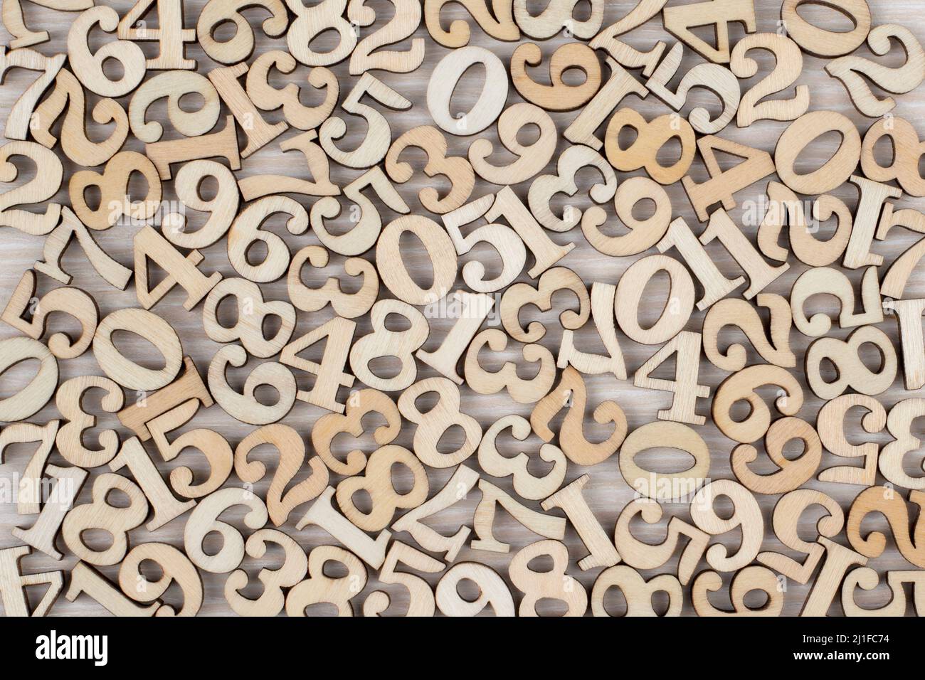 Wooden Numbers 1234567890 Stock Photo 1150662113