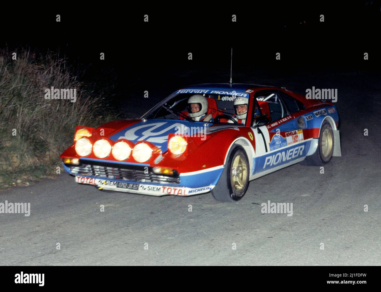 Décalcomanie Ferrari 308 GTB J-C. Andruet R. Du Var 1981 - DnF (02) - Neuf