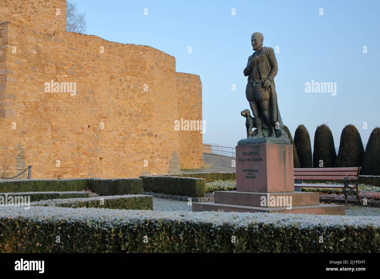 Monument to Wilhelm I. 1533-1584 in Dillenburg, Hesse, Germany Stock Photo