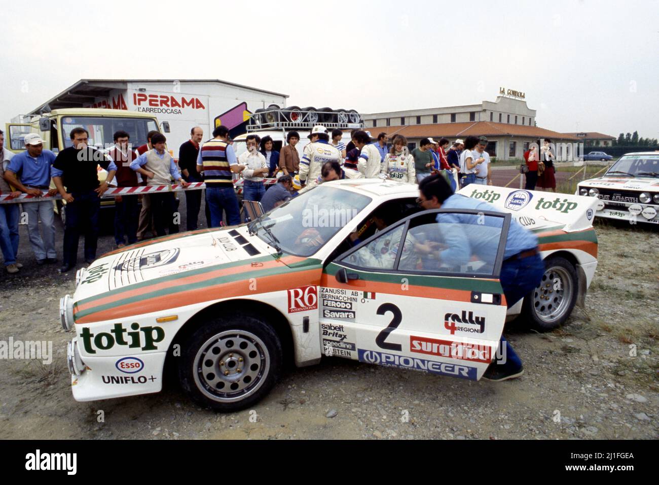 Andrea Zanussi (ITA) Arnaldo Bernacchini (ITA) Lancia Rally 037 GrB ...