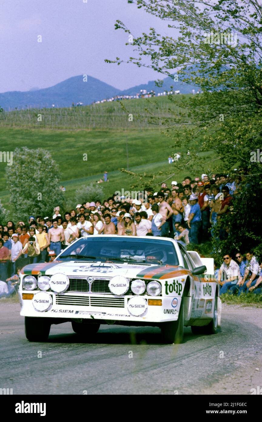 Andrea Zanussi (ITA) Arnaldo Bernacchini (ITA) Lancia Rally 037 GrB ...
