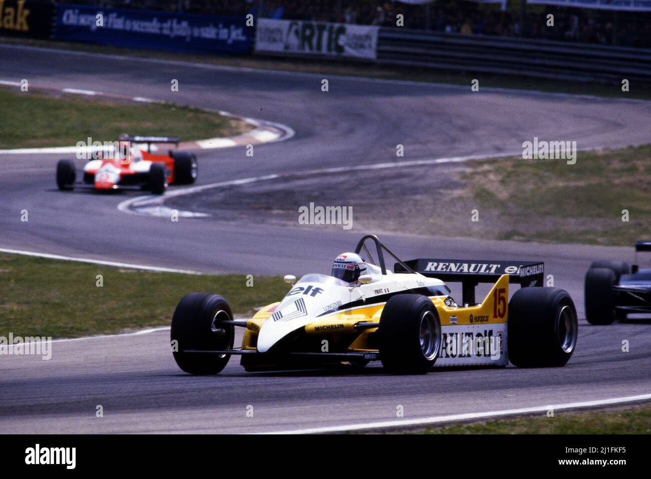Alain Prost (FRA) Renault RE 30B at variante Acque Minerali Stock Photo ...