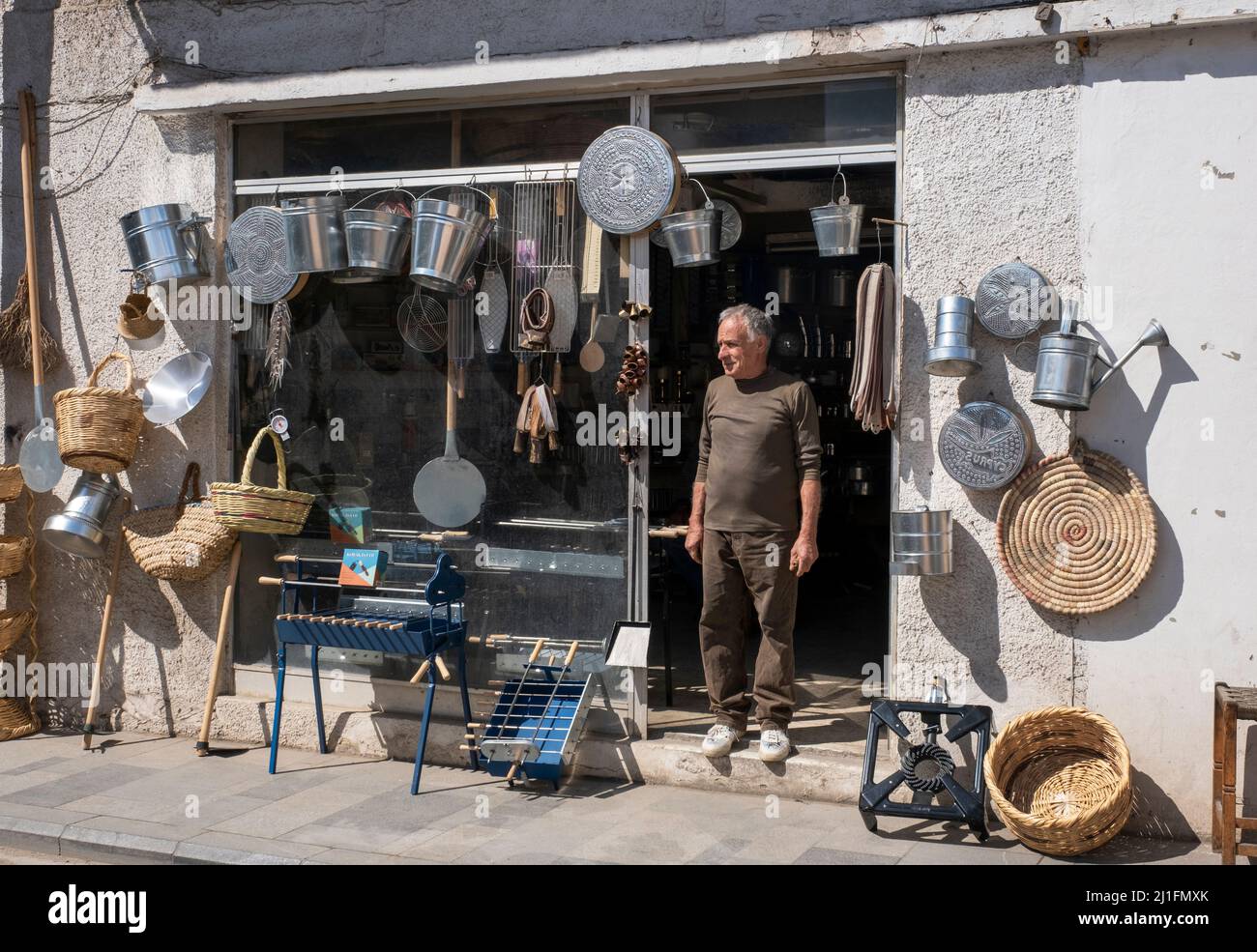 Traditional hardware store, Paphos, Republic of Cyprus Stock Photo Alamy