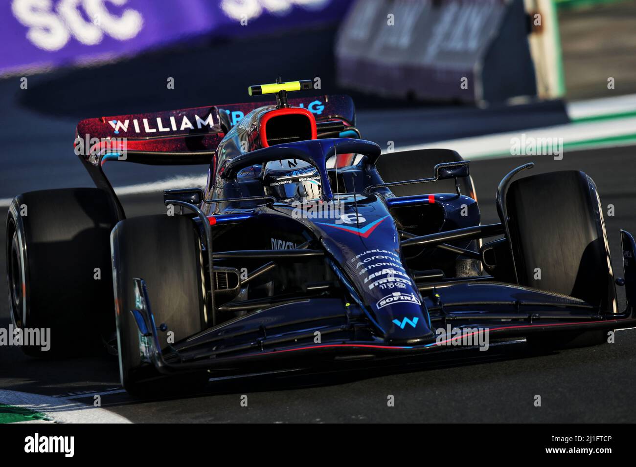 Jeddah, Saudi Arabia. 25th Mar, 2022. Nicholas Latifi (CDN) Williams Racing FW44. Saudi Arabian Grand Prix, Friday 25th March 2022