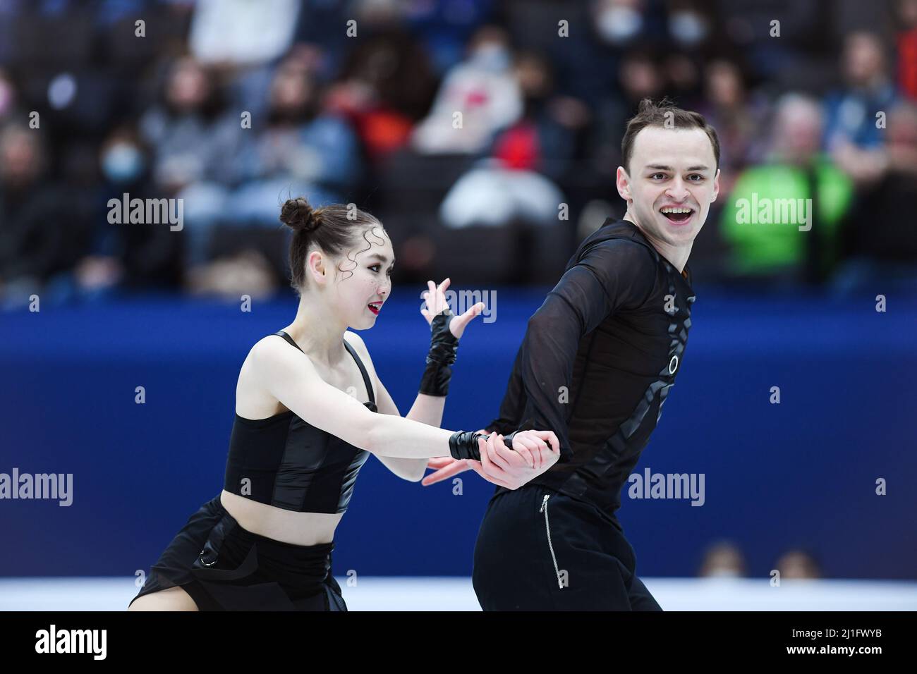Gaukhar NAURYZOVA & Boyisangur DATIEV (KAZ), during Ice Dance 