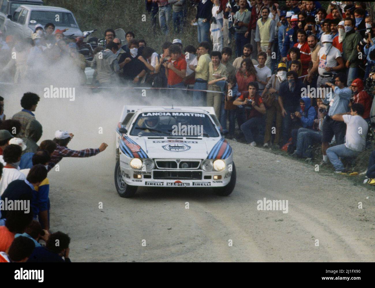 Grupo - Markku Alén - Ilkka Kivimäki Rallye Sanremo 1983. Lancia Rally 037