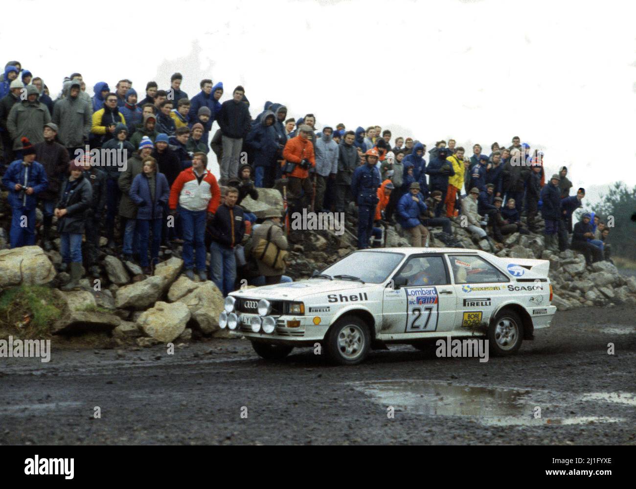 Lasse Lampi FIN Pentti Kuukkala FIN Audi Quattro Gr4 Stock Photo 