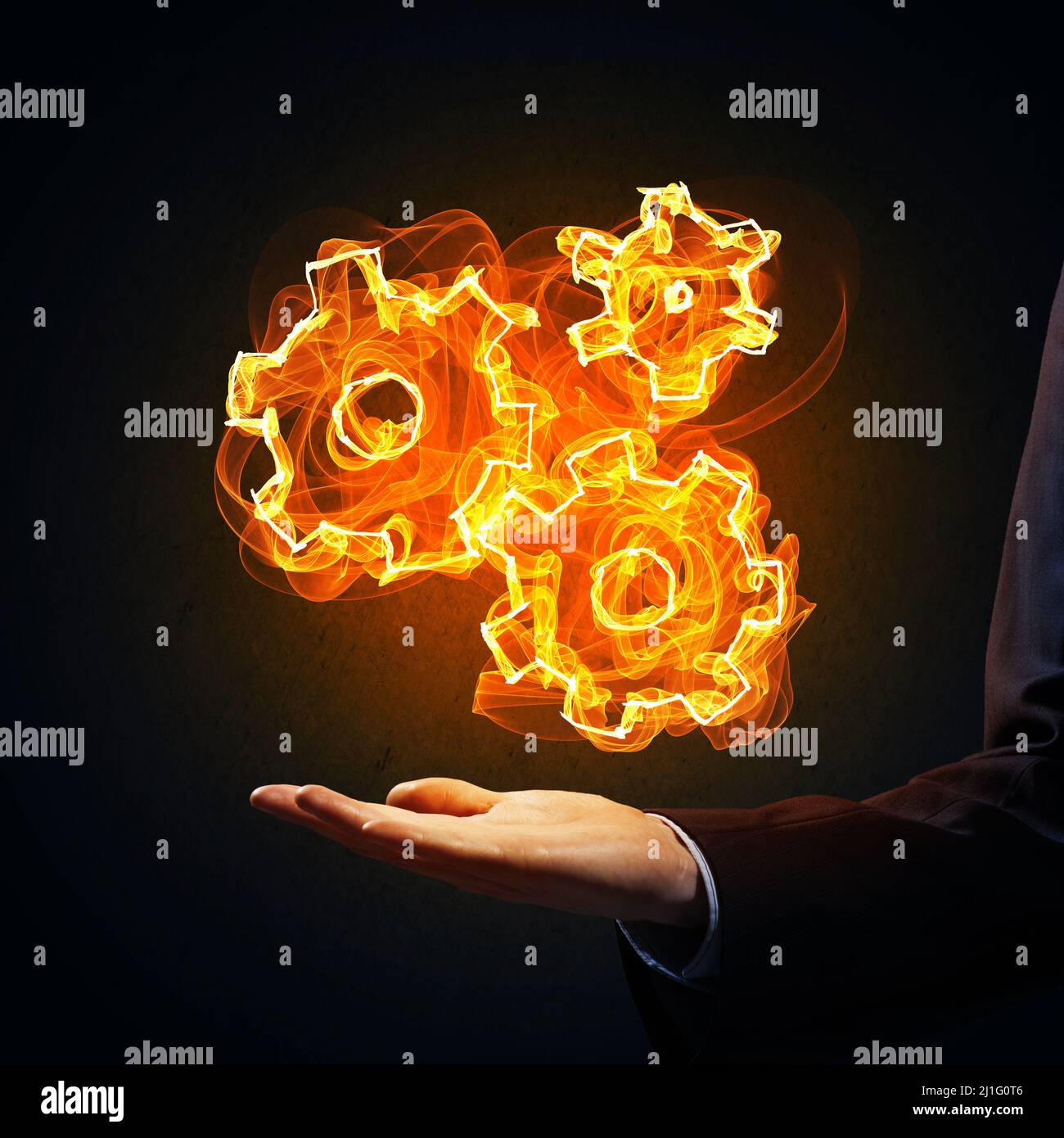 Setting fire icon Stock Photo - Alamy