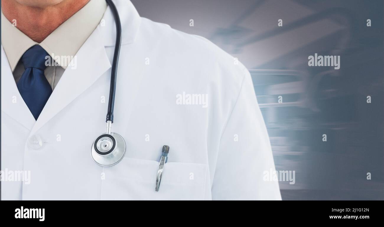 Mid section caucasian male doctor hi-res stock photography and images ...