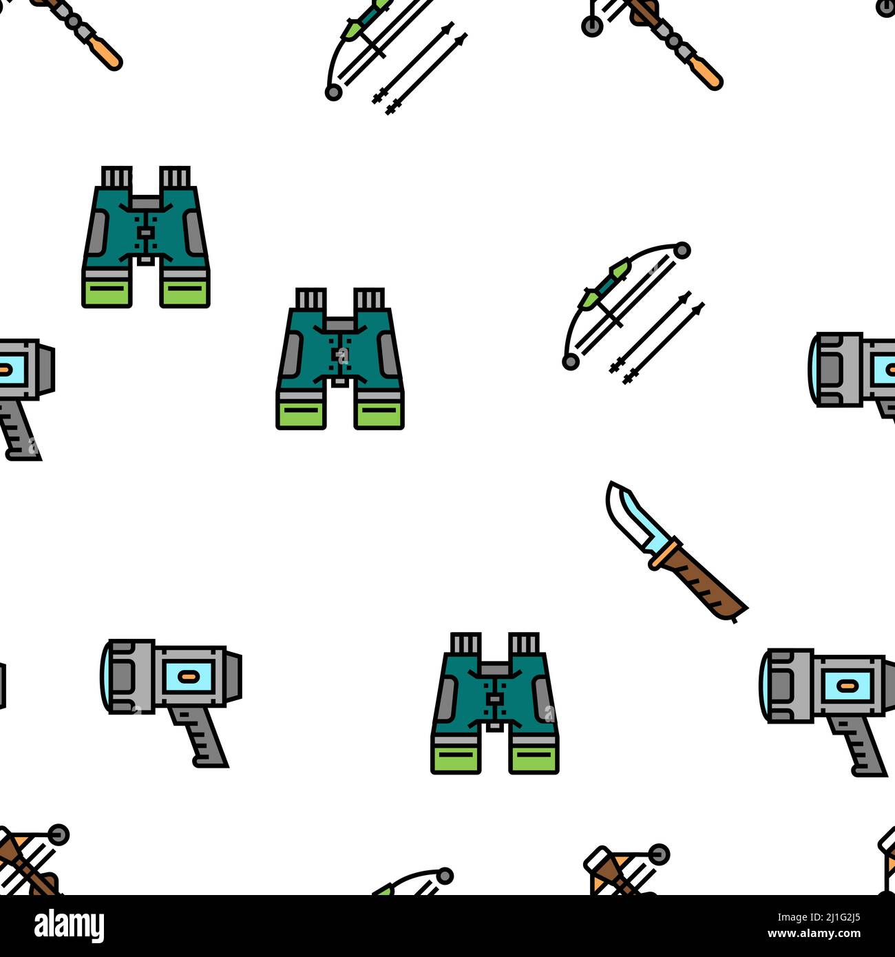 Hunting Shop Selling Vector Seamless Pattern Stock Vector Image & Art ...