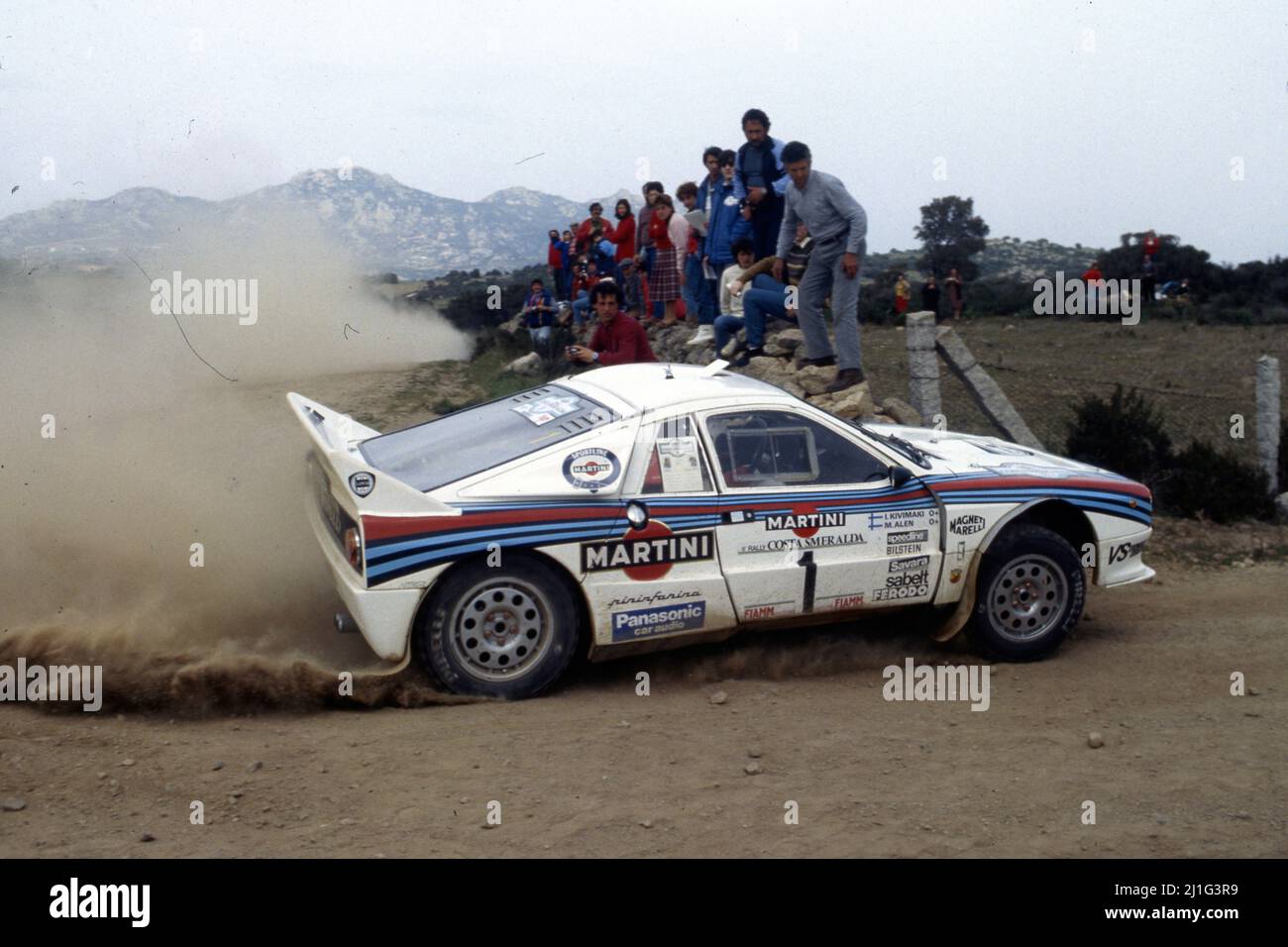 Matini Rally Markku Alen (FIN) Ilkka Kivimaki (FIN) Lancia Rally 037 GrB Martini ...