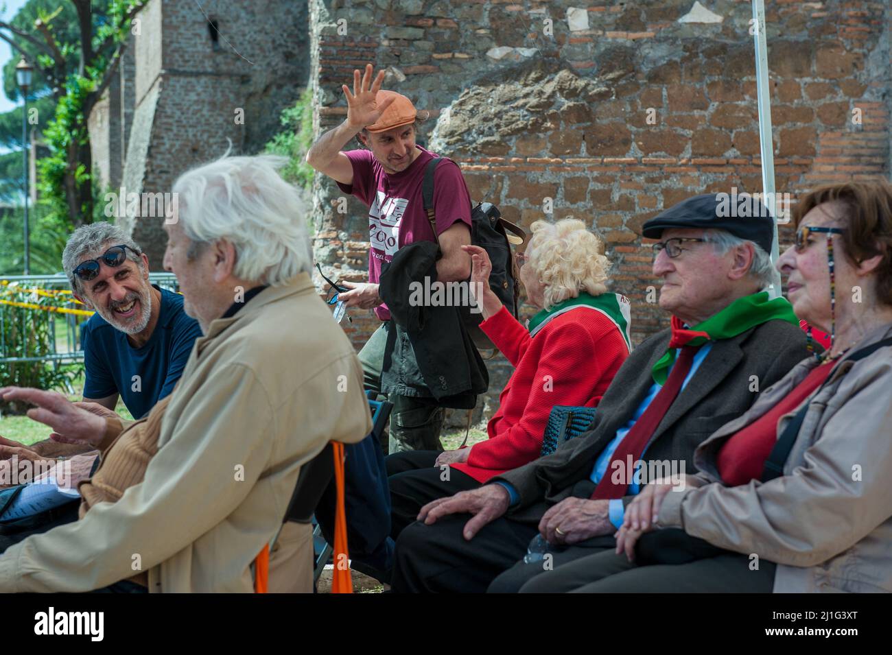 Rome, Italy 25/04/2019: Demonstration for the Liberation Day. ©Andrea Sabbadini Stock Photo