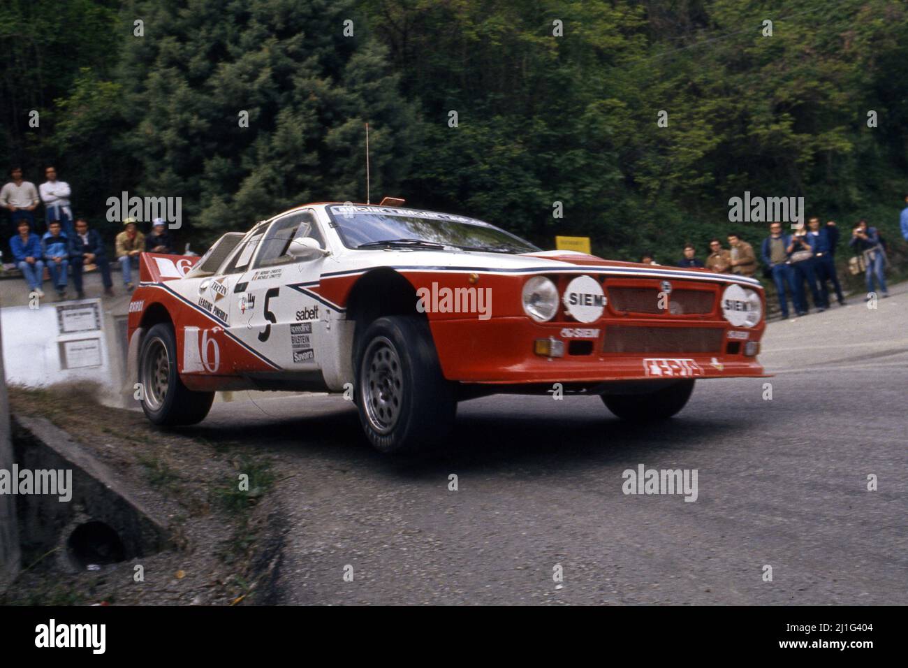 Michele Cinotto (ITA) Sergio Cresto (USA) Lancia Rally 037 GrB Tre ...