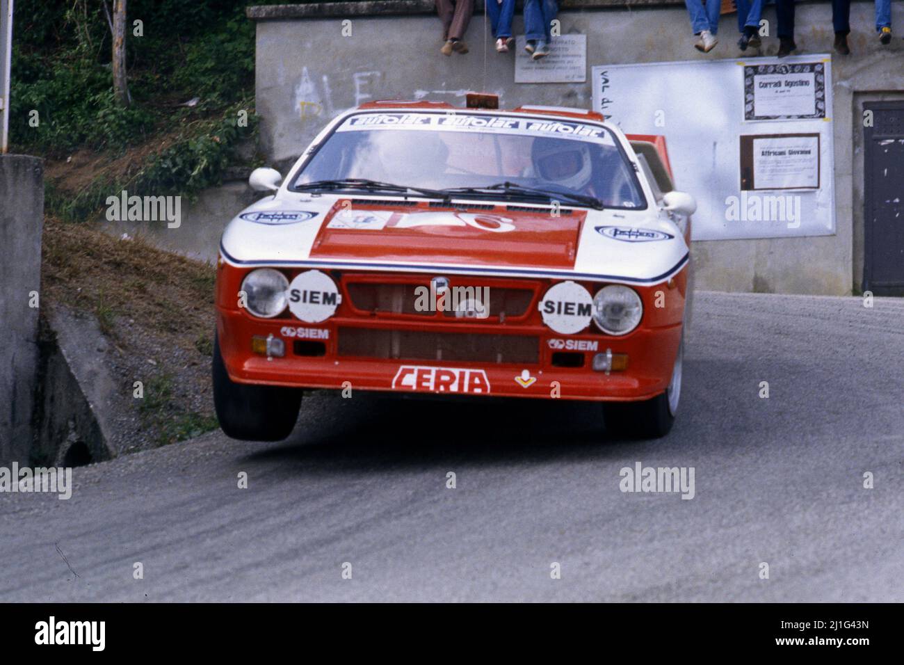 Michele Cinotto (ITA) Sergio Cresto (USA) Lancia Rally 037 GrB Tre ...