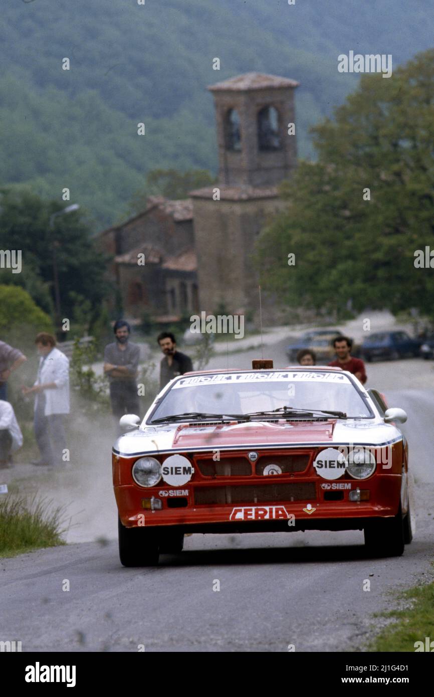 Michele Cinotto (ITA) Sergio Cresto (USA) Lancia Rally 037 GrB Tre ...