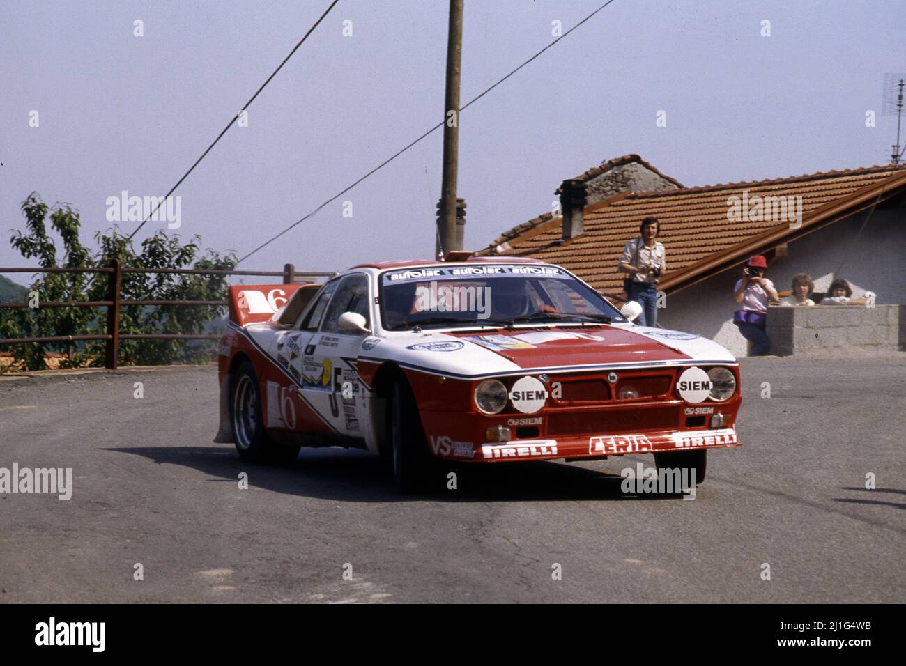 Michele Cinotto (ITA) Sergio Cresto (USA) Lancia Rally 037 GrB Tre ...