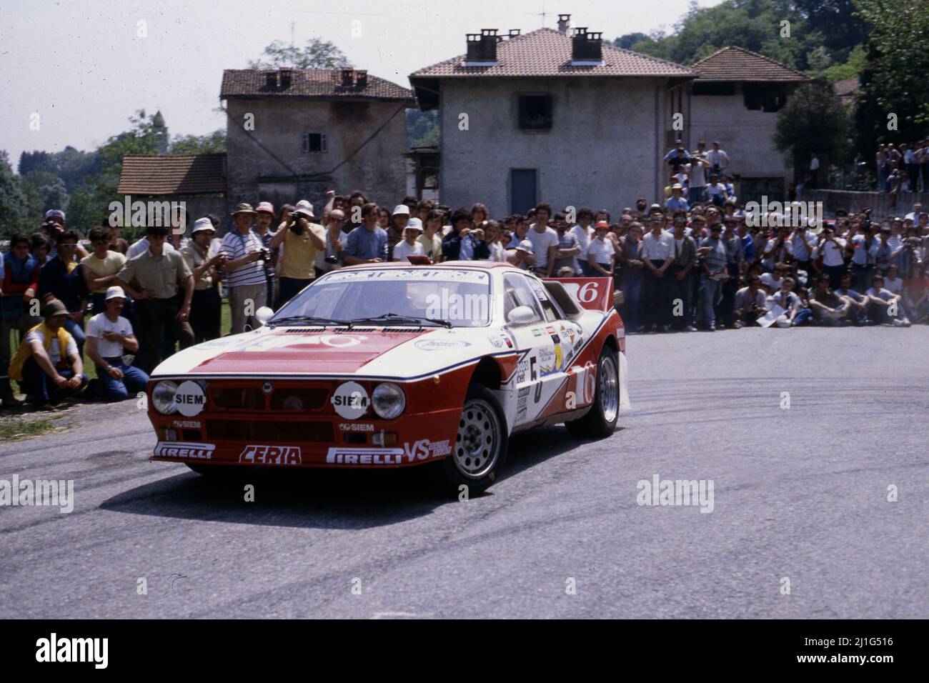 Michele Cinotto (ITA) Sergio Cresto (USA) Lancia Rally 037 GrB Tre ...
