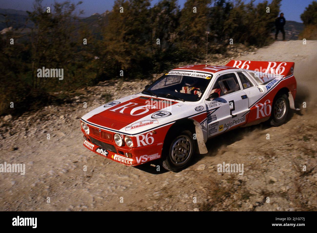 Andrea Zanussi (ITA) Sergio Cresto (USA) Lancia Rally 037 GrB Tre ...