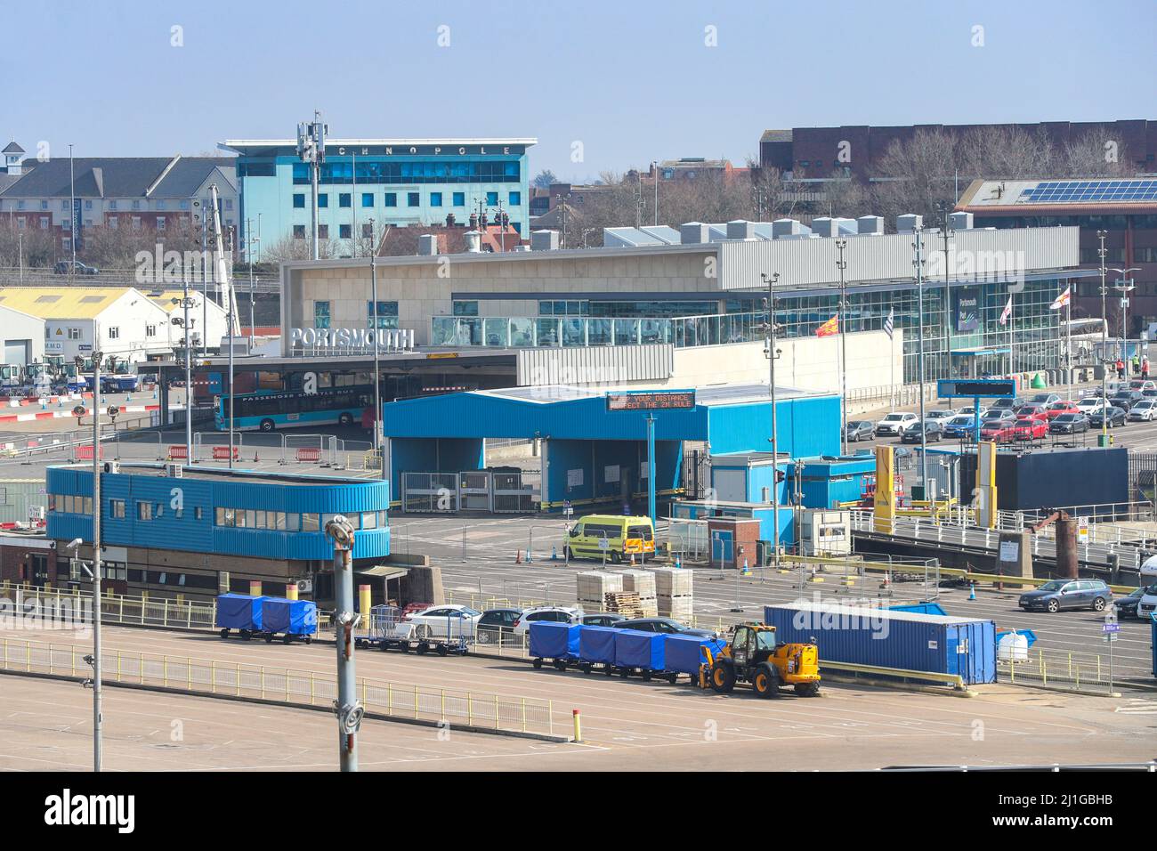Portsmouth International Port, Portsmouth, Hampshire, UK. Stock Photo