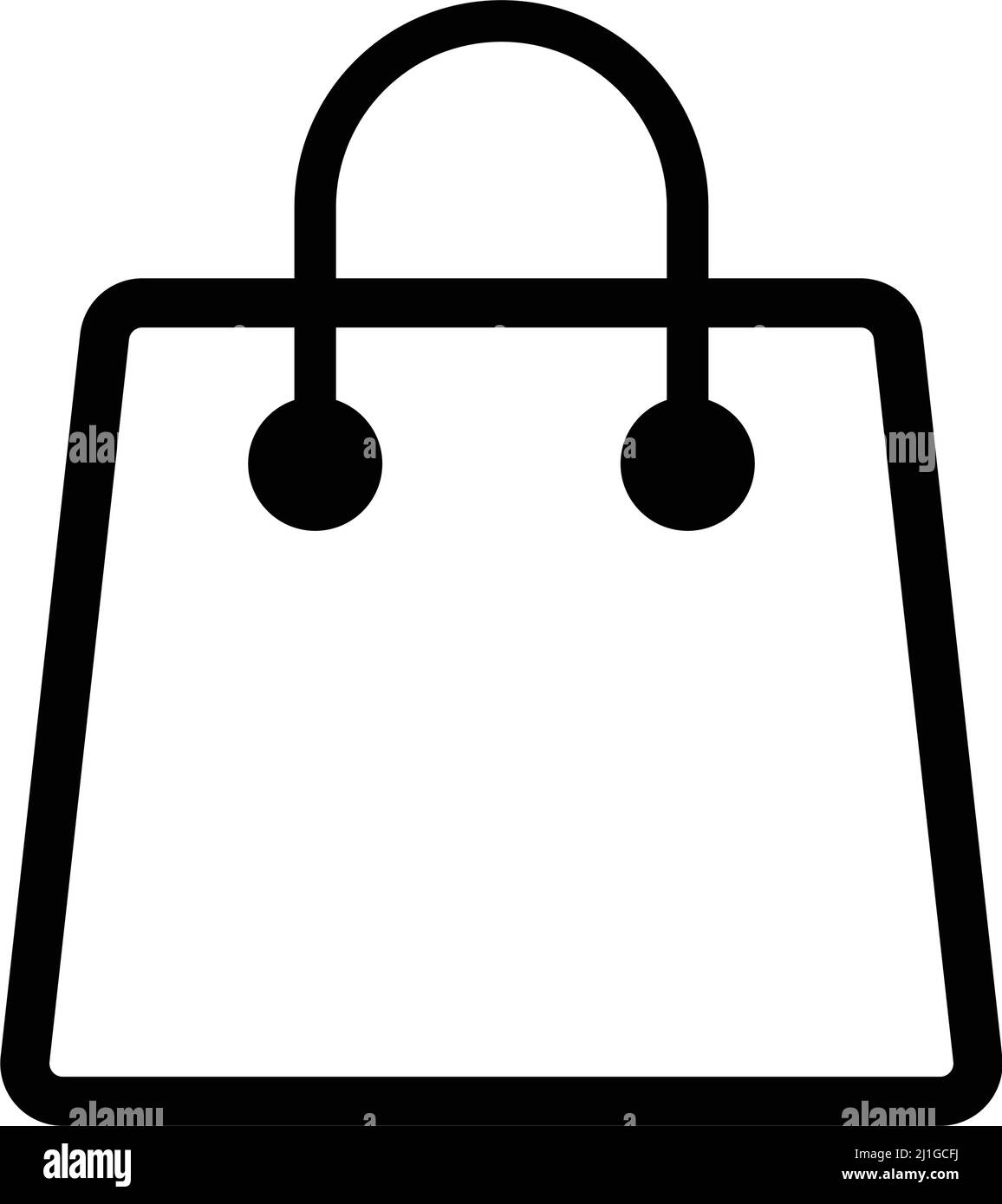 Shopping bag icon Black and White Stock Photos Images Alamy