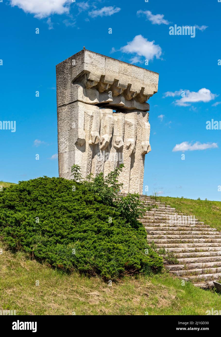 Plaszow labor and concentration camp memorial, Krakow, Poland Stock Photo