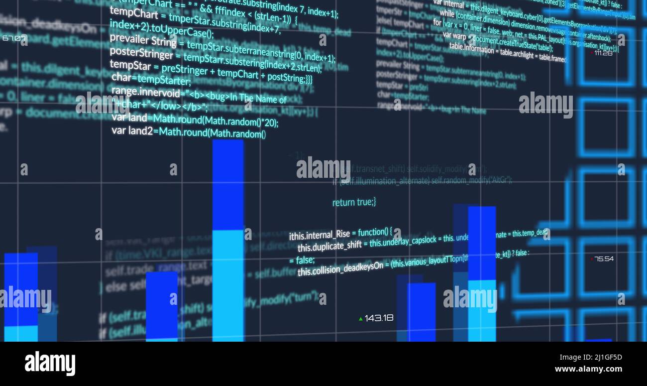 Image of data processing over world map Stock Photo - Alamy