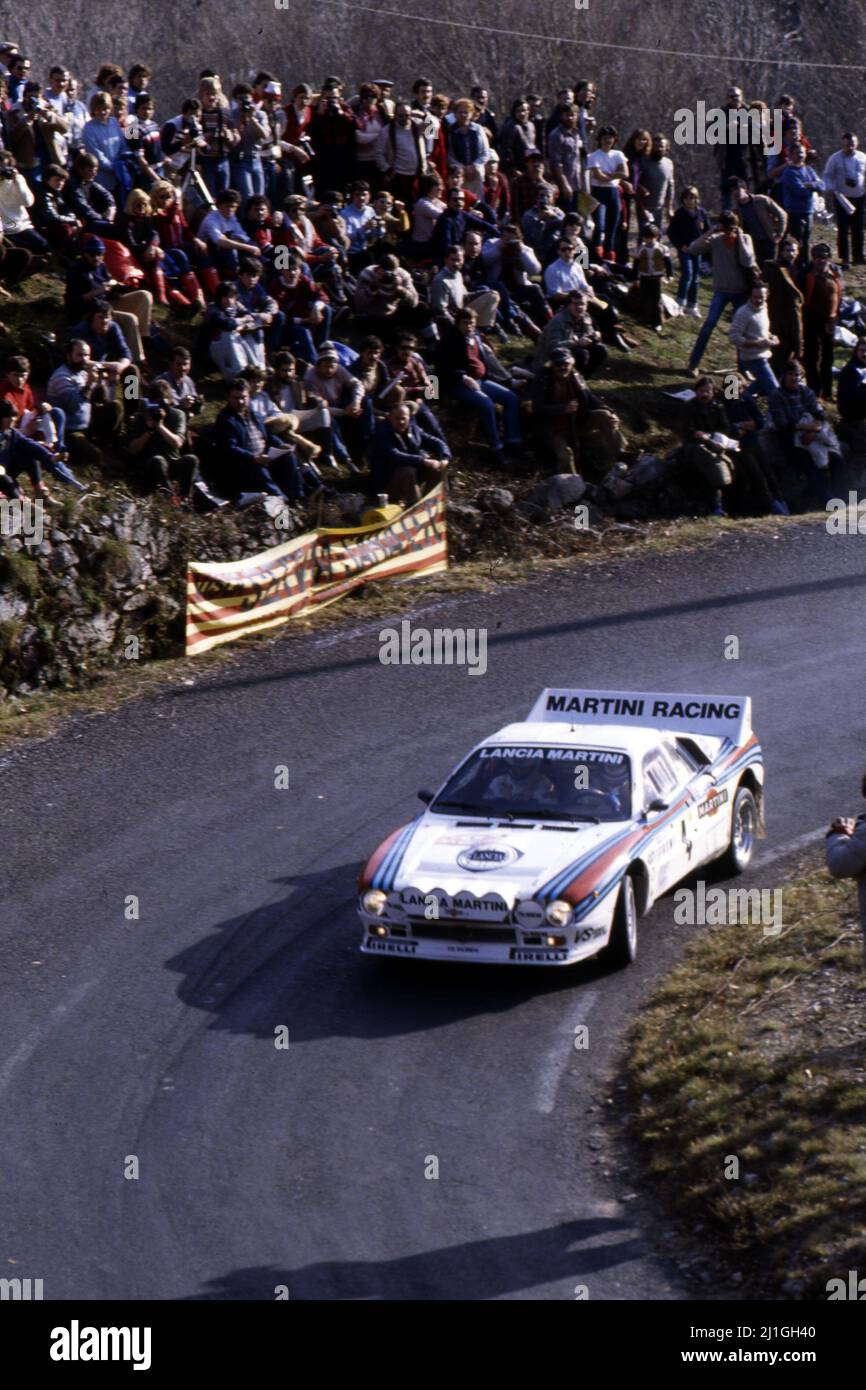 Walter Rohrl (GER) Christian Geistdorfer (GER) Lancia Rally 037 GrB ...