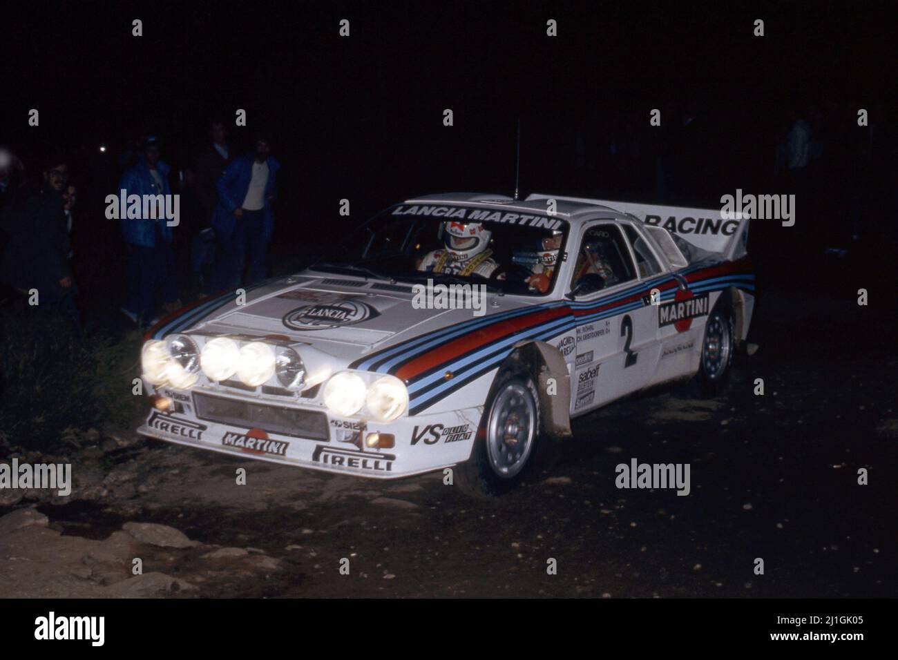 Walter Rohrl (GER) Christian Geistdorfer (GER) Lancia Rally 037 GrB ...