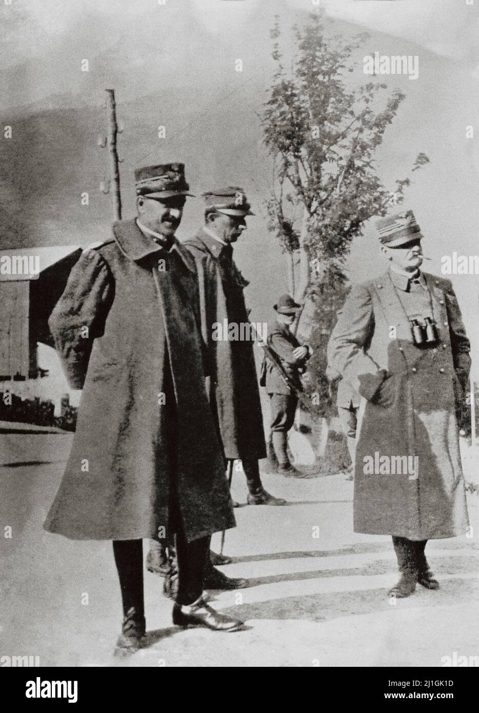 Archival photo of the Italian general Ragni. 1916 Ottavio Ragni (1852-1919) was an Italian general. He had been the governor of Tripolitania between ( Stock Photo
