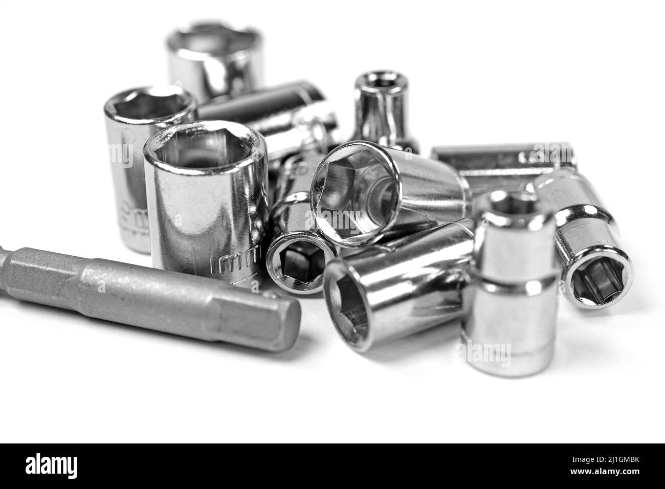 Socket wrenches, sockets, tools closeup Stock Photo Alamy