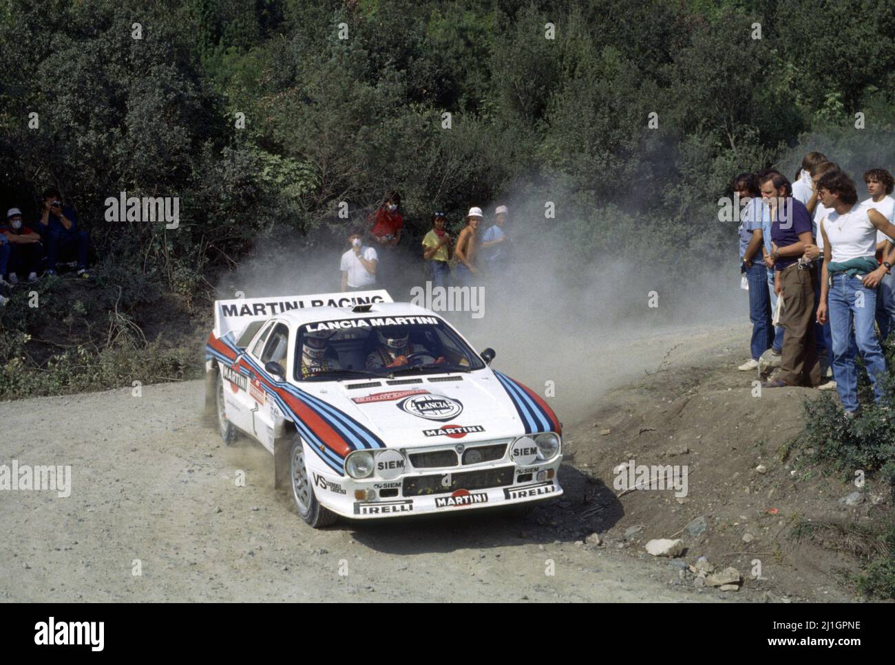 Walter Rohrl (GER) Christian Geistdorfer (GER) Lancia Rally 037 GrB ...